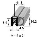 PROFIL ARME,JOINT DIA.9 MM (R.LEAU 25M)