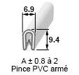 PROFIL ARME NOIR 6.9X9.4 (TOLE 0.8 A 2) 50M