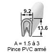 PINCE PVC ARME NOIR DIA.13.6 (RL.50M.)
