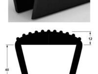 PROFIL PVC DE PROTECTION 45X40 LG 2000MM