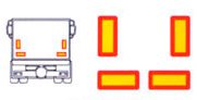 PLAQUES ALU POUR REMORQUE 285X196 (4 JEUX)
