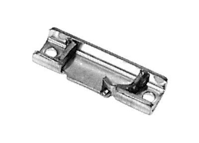 GÂCHE<BR>droite, à encastrer ø 15 et 16 mm