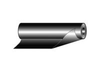 FEUILLE CAOUTCHOUC COMPACT SBR NOIR sans insertion, 2 faces lisses