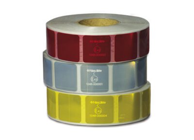 BANDE SEGMENTÉE DE SILHOUETTAGE  ECE104 NIKKALITE TM Rouge, longueur 50 m