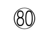 DISQUE ADHÉSIF LIMITATION DE VITESSE 80 km/h