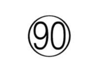 DISQUE ADHÉSIF LIMITATION DE VITESSE 90 km/h