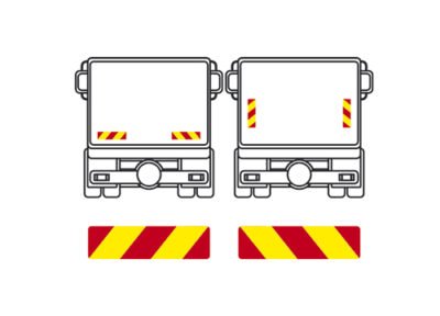 PLAQUES ALUMINIUM POUR PORTEURS 565 x 132 mm, 2 jeux