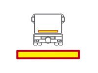 PLAQUE ALUMINIUM POUR REMORQUES 1130 x 196 mm