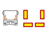 PLAQUES ALUMINIUM POUR REMORQUES 285 x 196 mm, 4 jeux