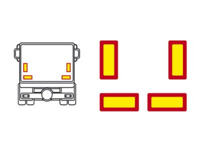 PLAQUES ALUMINIUM POUR REMORQUES 285 x 196 mm, 4 jeux